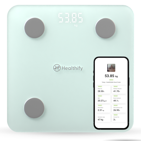 HealthifyMe Smart Scale | Track 11+ Key Body Metrics | 1 Month HealthifySmart Plan | Data Driven Smart Weight Loss with HealthifyMe Smart Scale - HealthifyStore