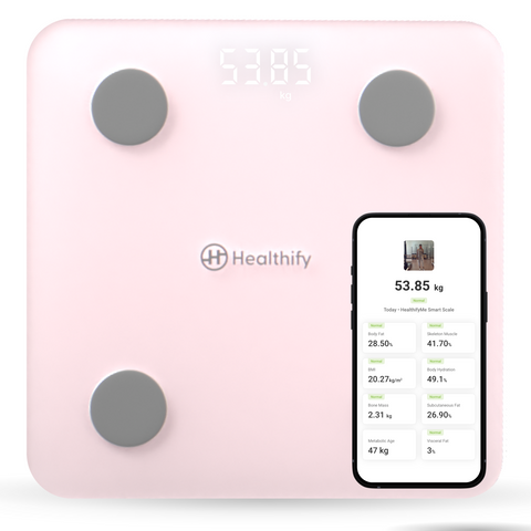 HealthifyMe Smart Scale | Track 11+ Key Body Metrics | 1 Month HealthifySmart Plan | Data Driven Smart Weight Loss with HealthifyMe Smart Scale - HealthifyStore