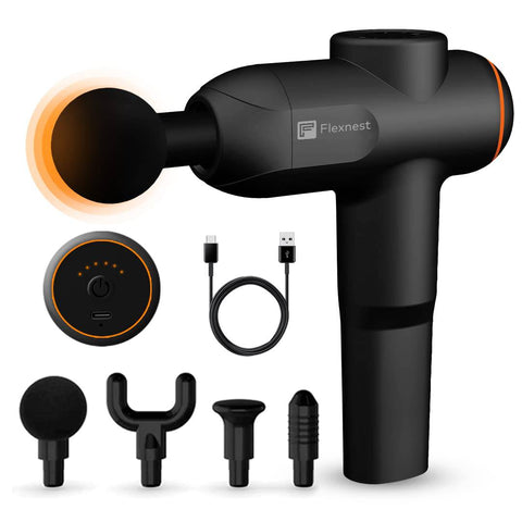 Flexnest Turbo Massage Gun with 4 Heads