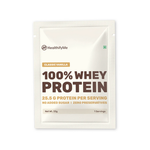 On-the-Go Whey Protein Travel Pack- Classic Vanilla - HealthifyStore