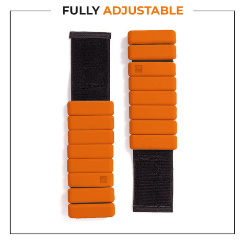Flexnest Flexbangle Adjustable Wrist & Ankle Weights Set- Pack of 2 (1 Pound Each)