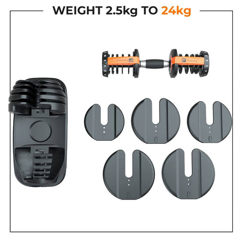 Flexnest Adjustable Iron Dumbbell Set