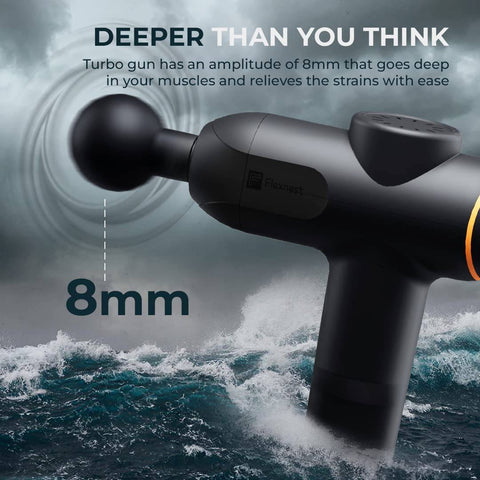 Flexnest Turbo Massage Gun with 4 Heads