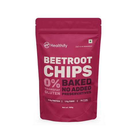 Beetroot Chips - Lip smacking, crispy and nutritious baked chips - HealthifyStore