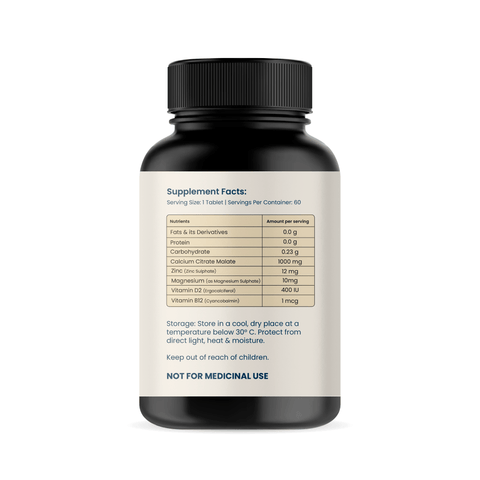 Calcium with Magnesium, Zinc & Vitamin D3 - HealthifyStore