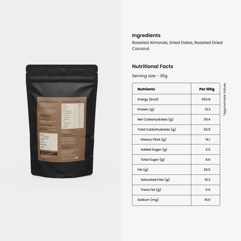 Coconut Date Crunch Mix (100g)