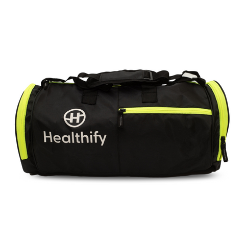 Healthify Gym Bag - Multipurpose, Lightweight, Water-Resistant with Dedicated Compartments - HealthifyStore