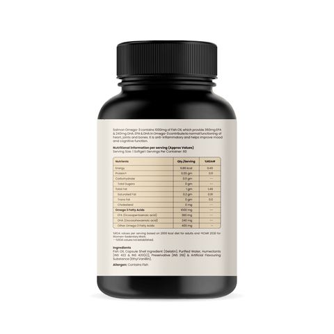 Omega 3 Fish Oil Capsules (1000 mg) - HealthifyStore