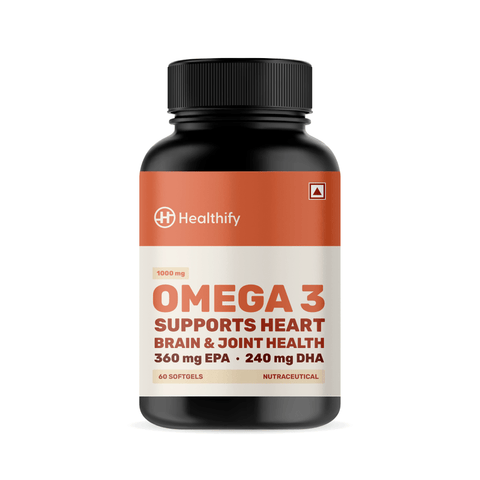 Omega 3 Fish Oil Capsules (1000 mg) - HealthifyStore