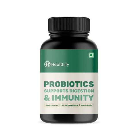 Pre & Probiotic Capsules (100% Veg) - HealthifyStore