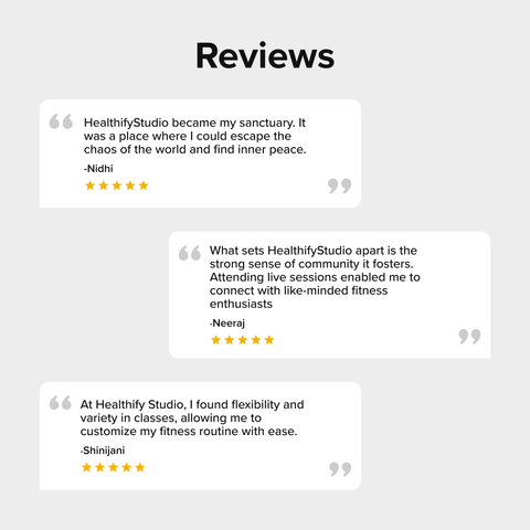Healthify Studio - Live Online Workouts - HealthifyStore