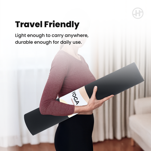 Healthify Yoga Mat - Superior Grip, Functional Design, Superior Cushioning, Ultra Durable, Sweat Resistant and Washable - HealthifyStore