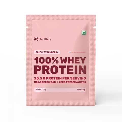 On-the-Go Whey Protein Travel Pack- Simply Strawberry