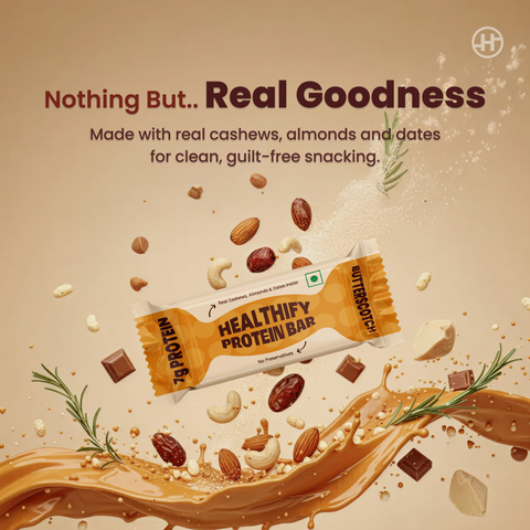 Butterscotch Protein Bar - Creamy Crunch, High Protein, Wholesome Energy