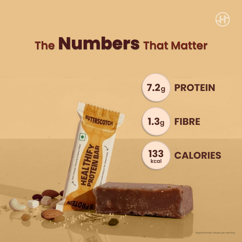 Butterscotch Protein Bar - Creamy Crunch, High Protein, Wholesome Energy