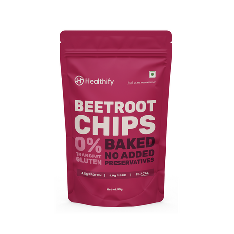 Beetroot Chips - Lip smacking, crispy and nutritious baked chips - HealthifyStore