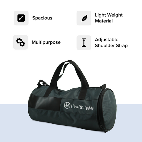 Fitkit - Kit of Gallon Bottle, Yoga Mat, Stress Band, Measuring Tape, Protein Shaker, Gym Bag, Wrist and Ankle Weight, Yoga Mat