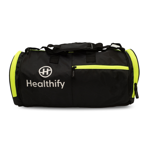 Healthify Gym Bag - Multipurpose, Lightweight, Water-Resistant with Dedicated Compartments