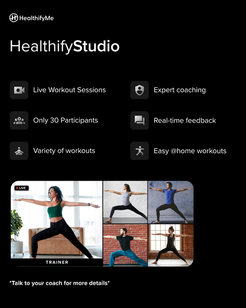 Healthify Studio - Live Online Workouts