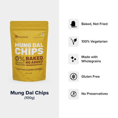 Mung Dal Chips - HealthifyStore