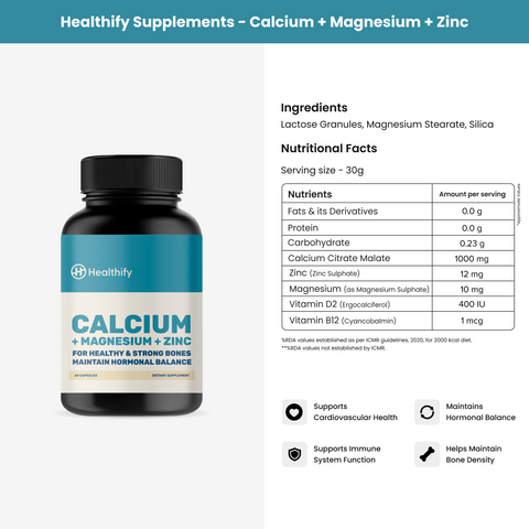 Healthify Premium Kit Combo – Soya Chips, Beetroot Chips & Calcium+ Supplement Worth