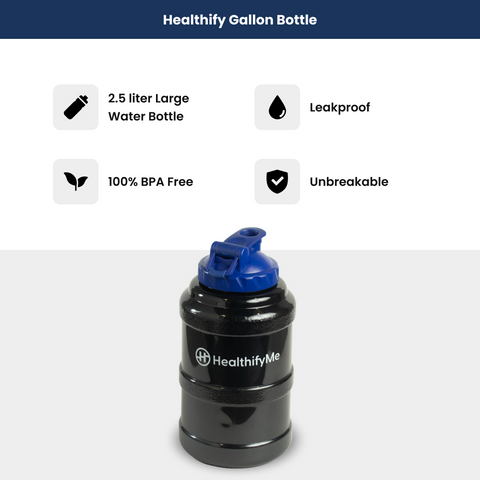 Healthify Premium Yoga Kit - Kit of Premium Yoga Mat, Gym Bag, Yoga Blocks & Belt Set, and Gallon Bottle