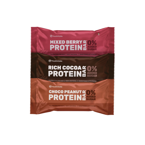 Pack of 15 Protein bars(assorted) - HealthifyStore