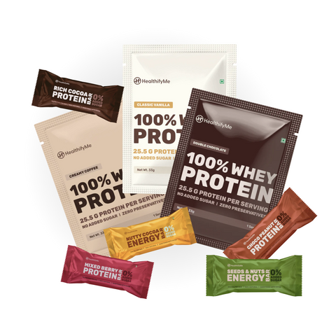Protein Power Pack: 5 Bars and 3 Whey Single Serve Kit