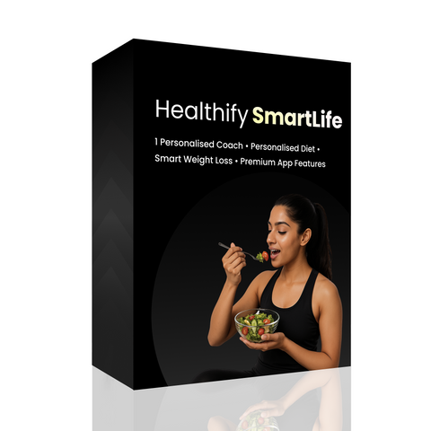 HealthifyMe Smart Scale | 1-Week Free Diet Plan | Track 11+ Key Body Metrics | Data-Driven Smart Weight Loss