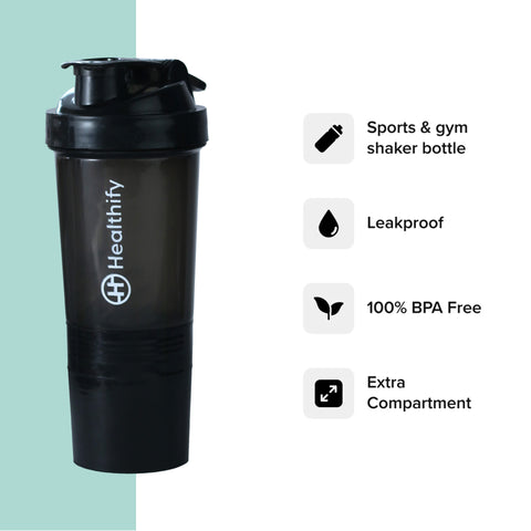 Protein Shaker Bottle - HealthifyStore