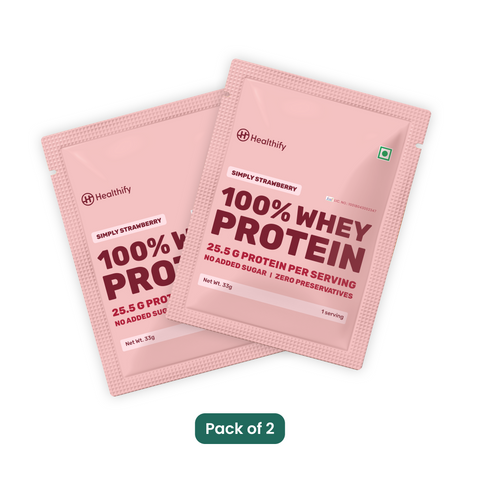 On-the-Go Whey Protein Travel Pack- Simply Strawberry