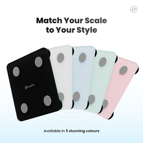 Healthify Smart Scale | Track 21+ Body Metrics | Advanced G-Sensors | Instant Bluetooth Sync | Data Driven Smart Weight Loss