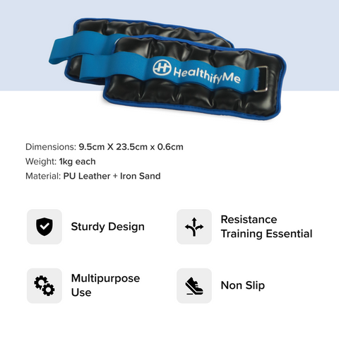Wrist and Ankle Weight - Sturdy Design, Designed For All, Resistance Training Essential, Multipurpose Use and Non-Slip