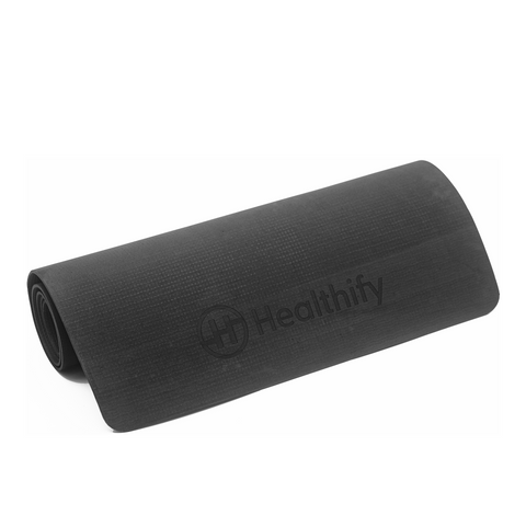 Healthify Yoga Mat - Superior Grip, Functional Design, Superior Cushioning, Ultra Durable, Sweat Resistant and Washable