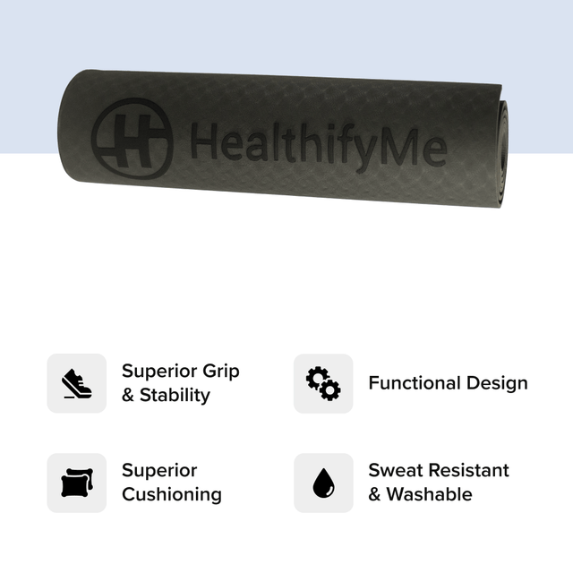 Fitkit Kit of Gallon Bottle, Yoga Mat, Stress Band, Measuring Tape